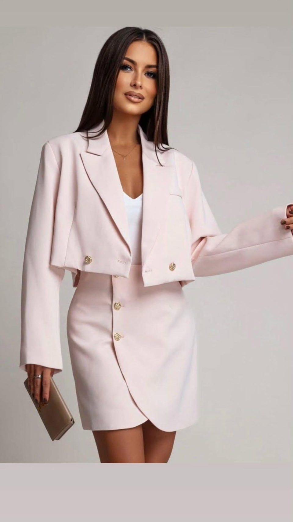 Conjunto | Blazer curto + saia