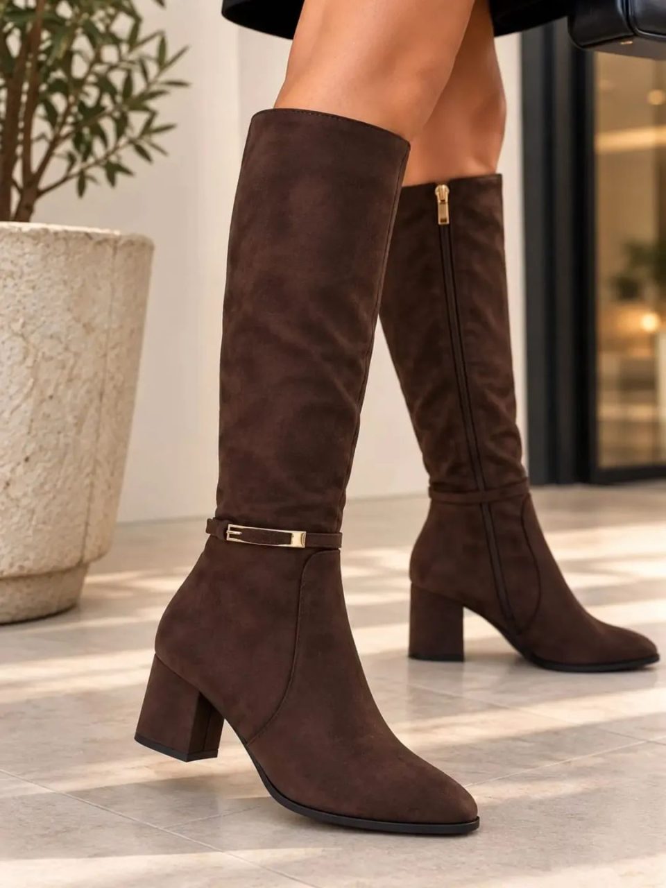Botas com salto