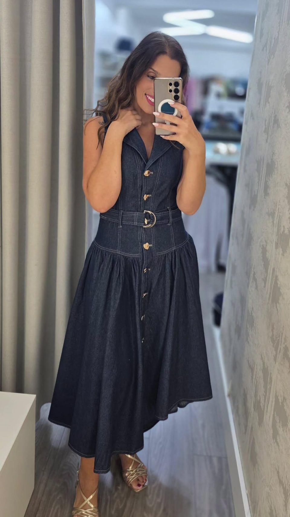 Vestido de ganga