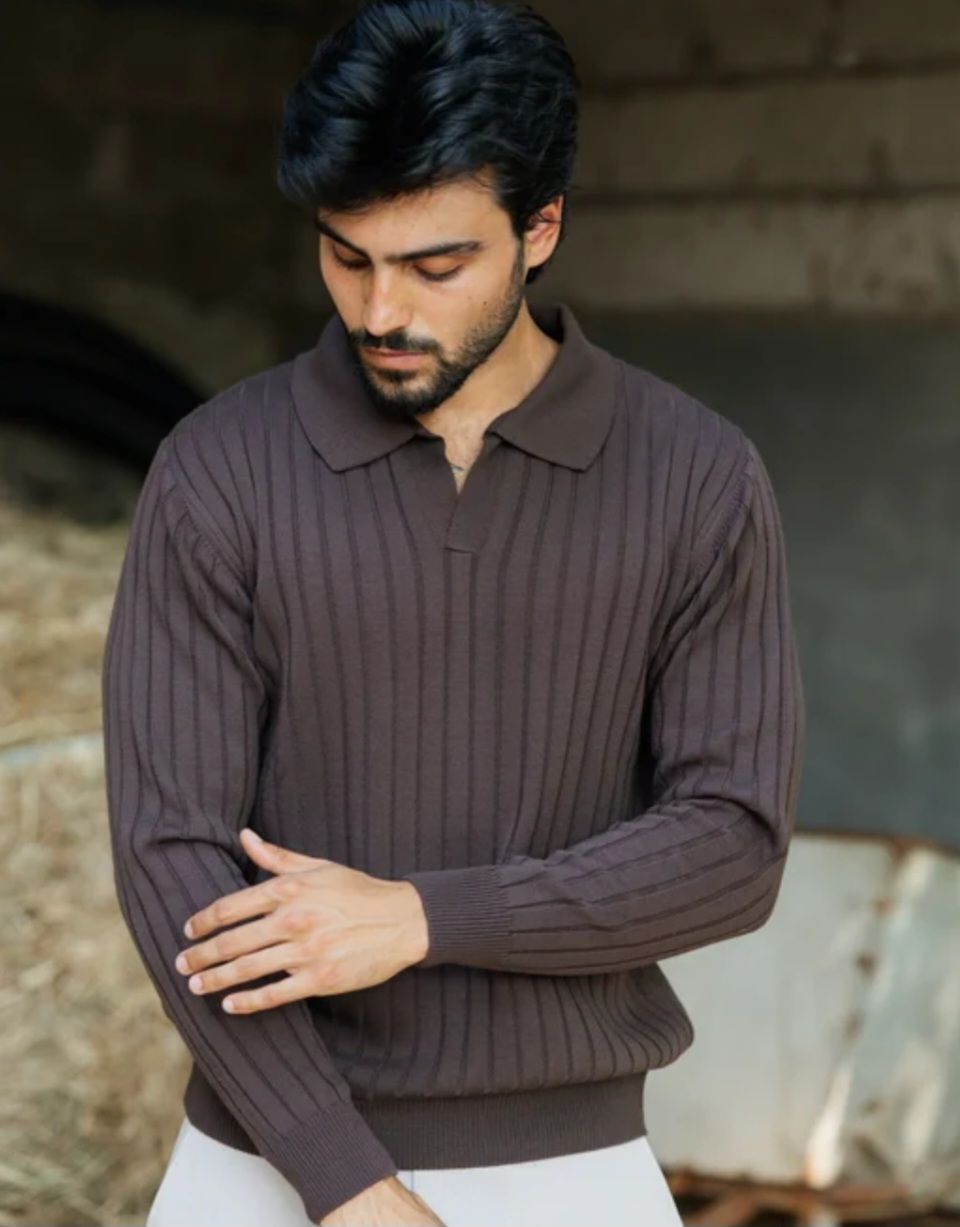 Polo de Malha Canelada